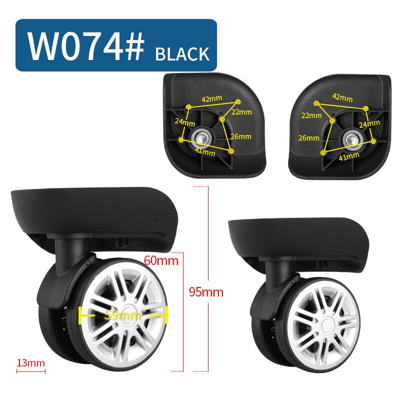 Luggage Replacement Wheels Suitcase on Wheels Replacement 14-30 Inch Luggage Accessories Silent Wheels for A Luggage Casters