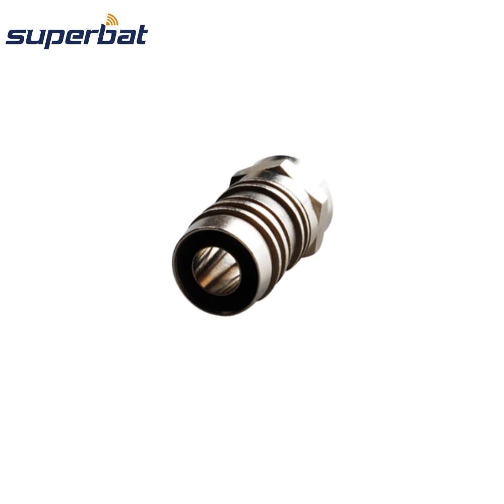 Superbat 10pcs 75 Ohm F Connector F Crimp Male RF Coaxial Connector for RG6