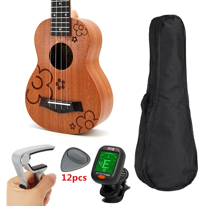 21 inch 15 Frets Soprano Ukulele Concert Tenor Uke 4 Strings Ukelele Mini Guitarra Hawaiian Guitar Acoustic Musical Instruments: B4