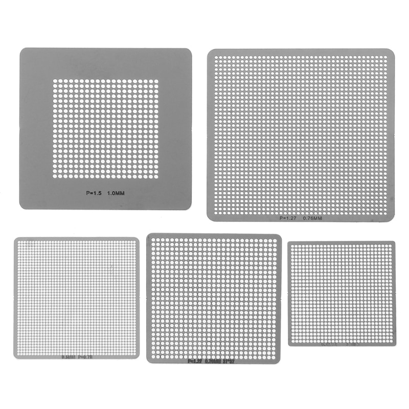 27Stck BGA Schablonen Universal- Direkt Beheizte Schablonen Für SMT SMD Chip Rpair LS'D Werkzeug