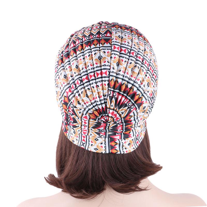 Gorro plisado de la India para mujer, gorro para el quimio, musulmán, para la caída del cabello, pañuelo para la cabeza, cubierta, gorros islámicos, turbante árabe