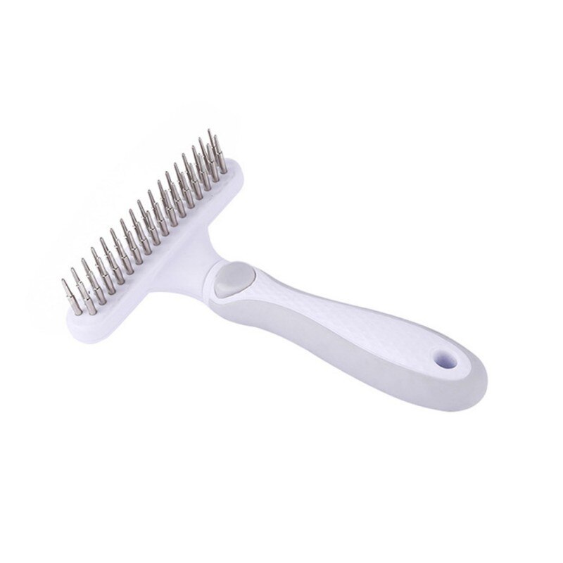 Pet Comb Rake Comb Grooming Brush Deshedding Tool Beauty Comb For Large Dogs Golden Retriever Husky German Shepherd: Gray
