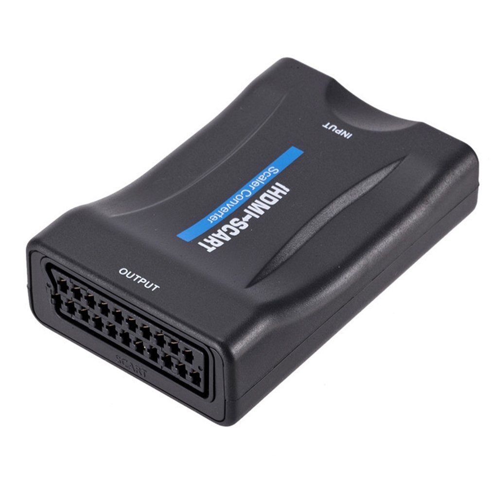 HDMI To Scart Converter Adapter Video Converter High Definition TV Drive-free Plug And Play Signal Converter