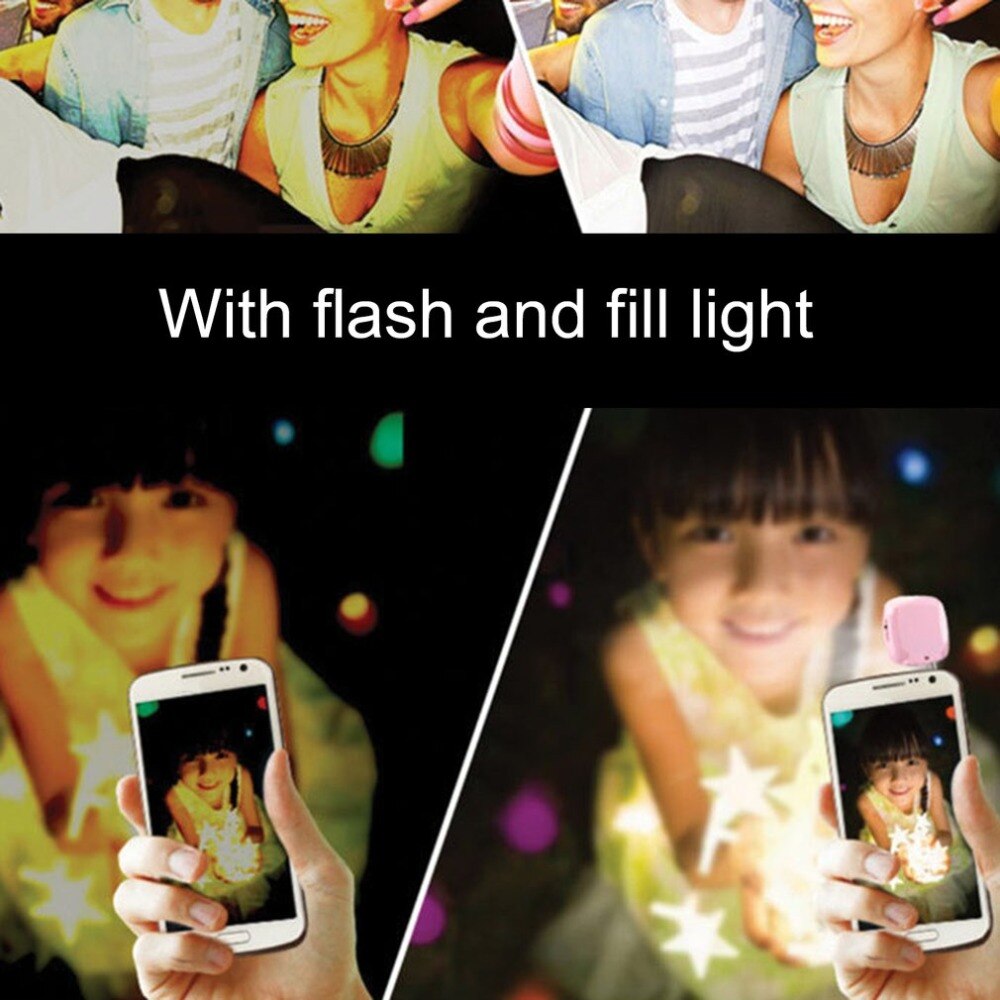 16 stücke LED Mini Flash Füllen Licht Für Handy Selfie Helligkeit Fotografie Lampe 3,5mm Helle LED Video Licht lampe