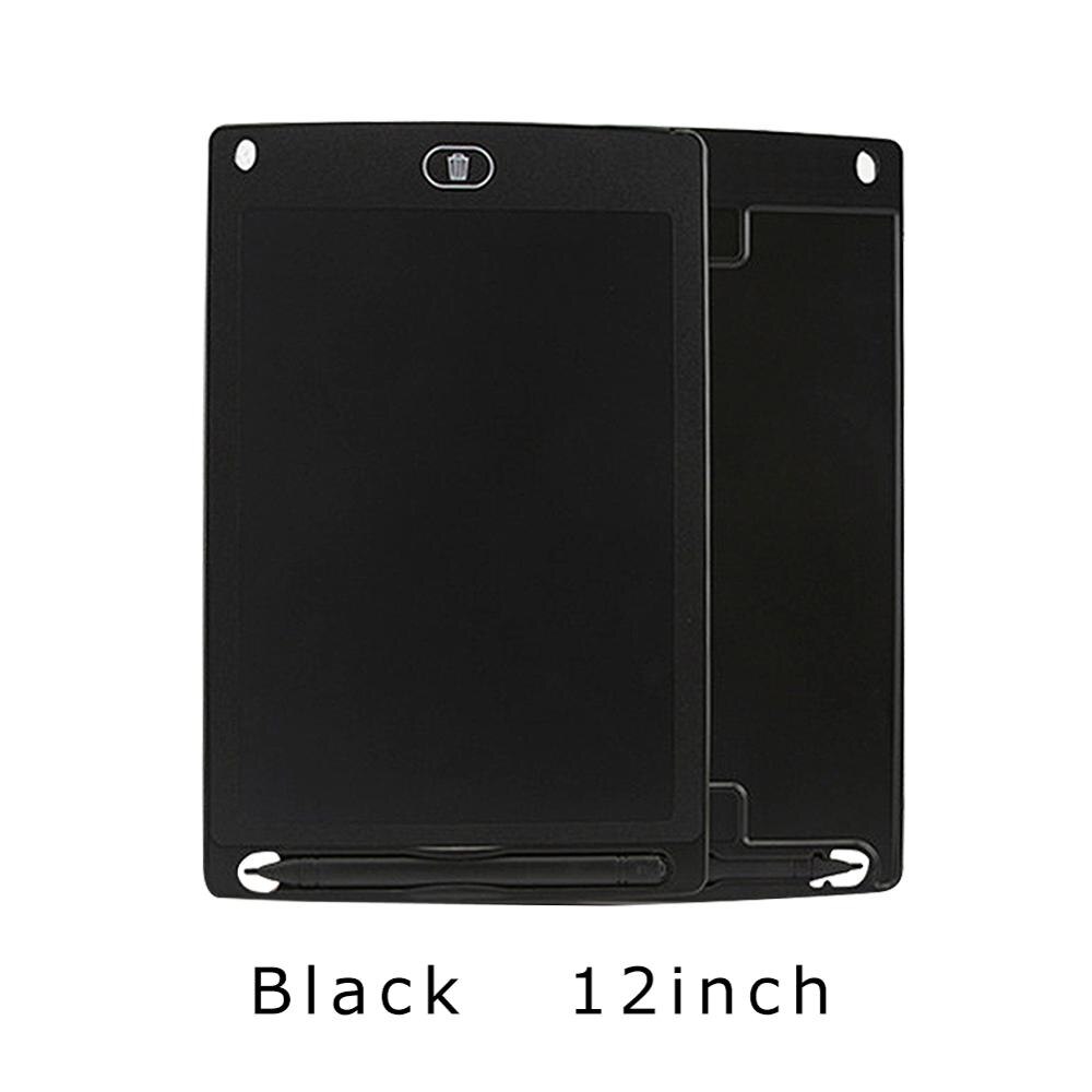 8.5 Inch Smart LCD Writing Tablet Electronic Graphics Erasable Drawing Board Doodle Pad with Stylus pen Students Smart Notebook: Black 12 inch