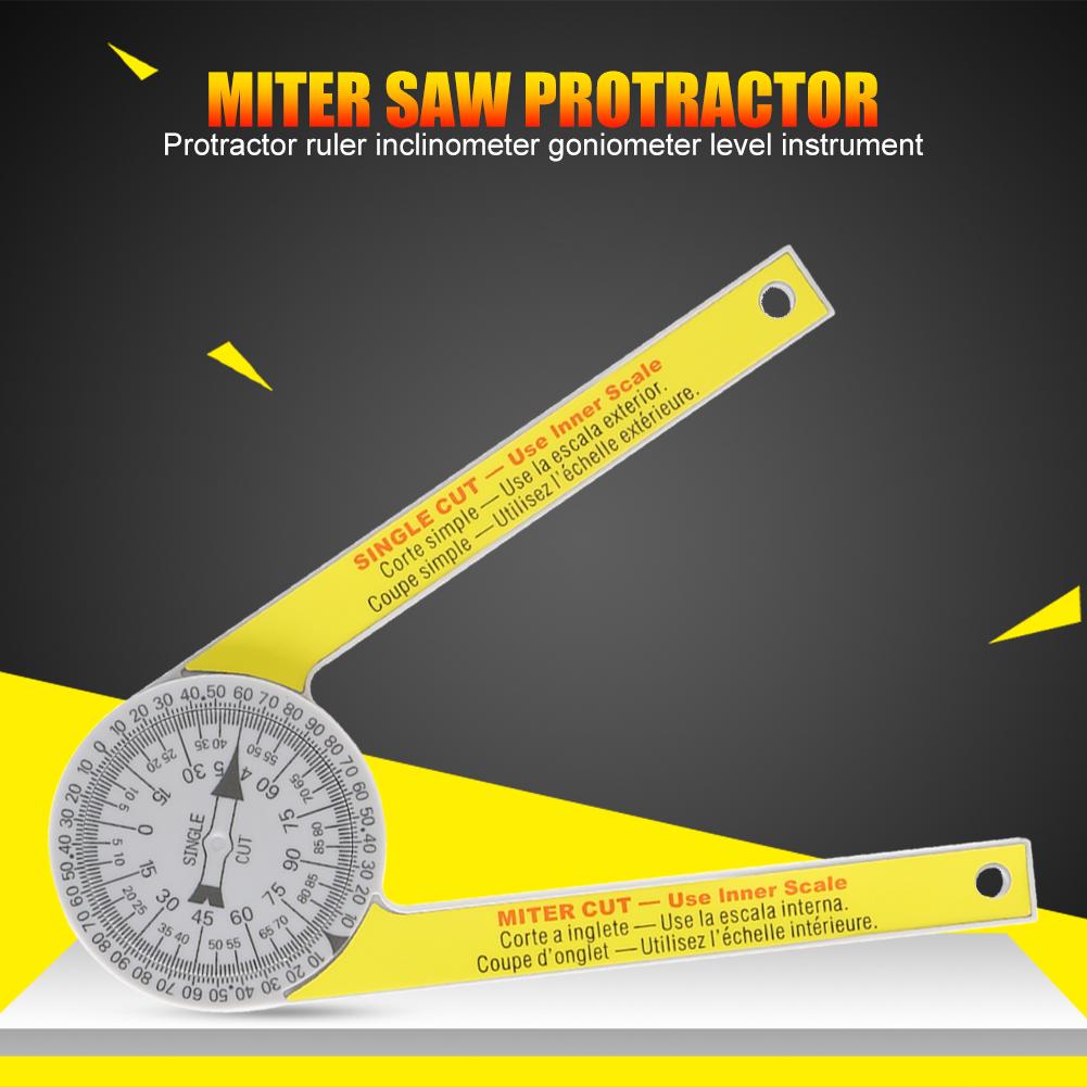 Miter Saw Protractor Calibration Digital Protractor Ruler Angle Finder Miter Gauge 360 Degree Angle Level Meter Measuring Ruler