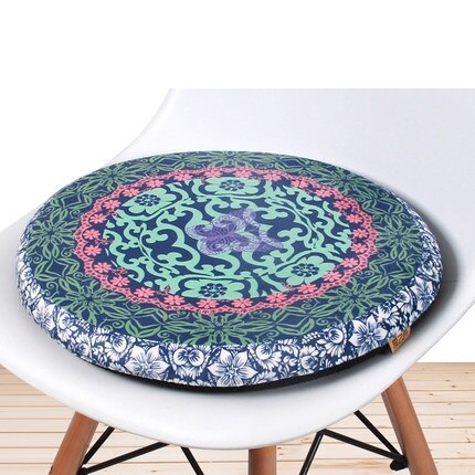 Geheugen katoen ronde pad rotan stoel ronde kruk ronde antislip kussen verdikking persoonlijkheid balkon mat venster pad: J