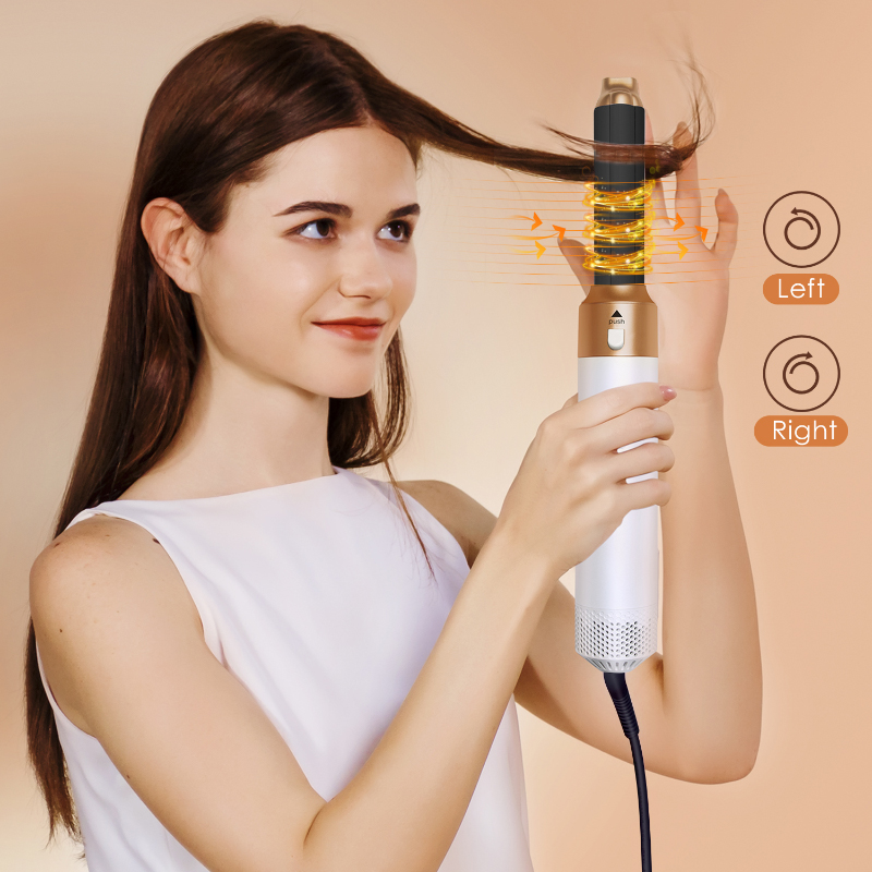 5-in-1 Föhn Kam Set Professionele Krultang Stijltang Styling Tool Airwrap Föhn Huishouden