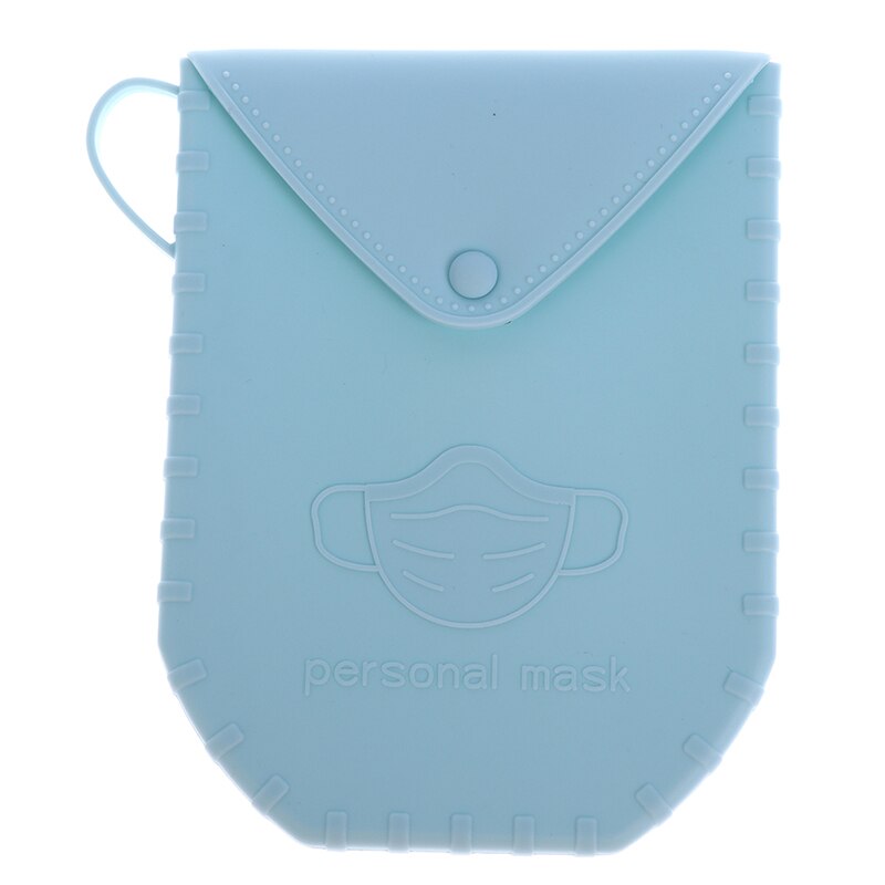 1Pc Draagbare Masker Clips Wegwerp Gezichtsmasker Storage Case Container Opvouwbare Recycling Masker Holder Tassen Artefact: Army Green