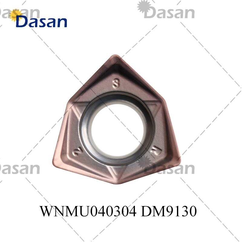 WNMU080608 WNMU040304 carbure Inserts outil de coupe, lames de couteau, tour, visage, outils de coupe, Machine pour l&#39;acier Al MFWN90: WNMU040304-DM9130