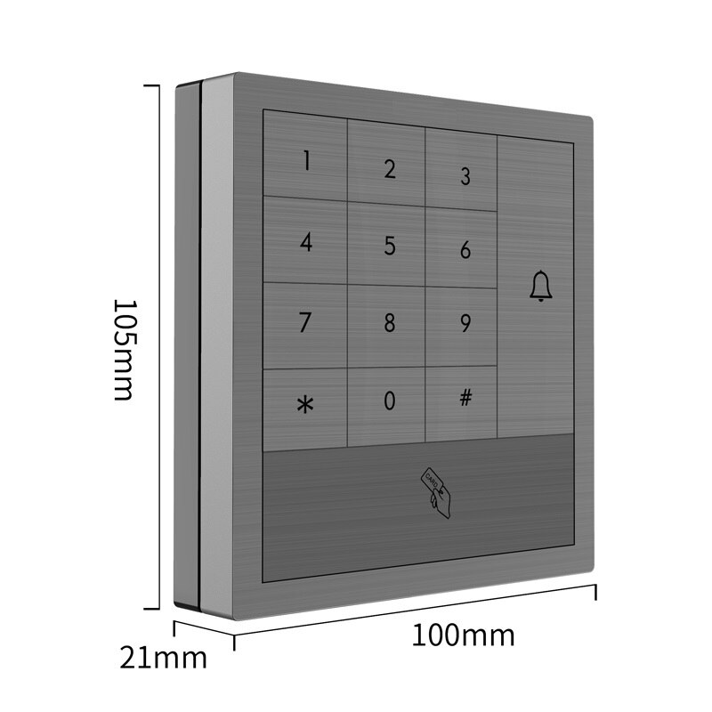 125Khz EMID RFID Touch Key Standalone Access Contr... – Grandado
