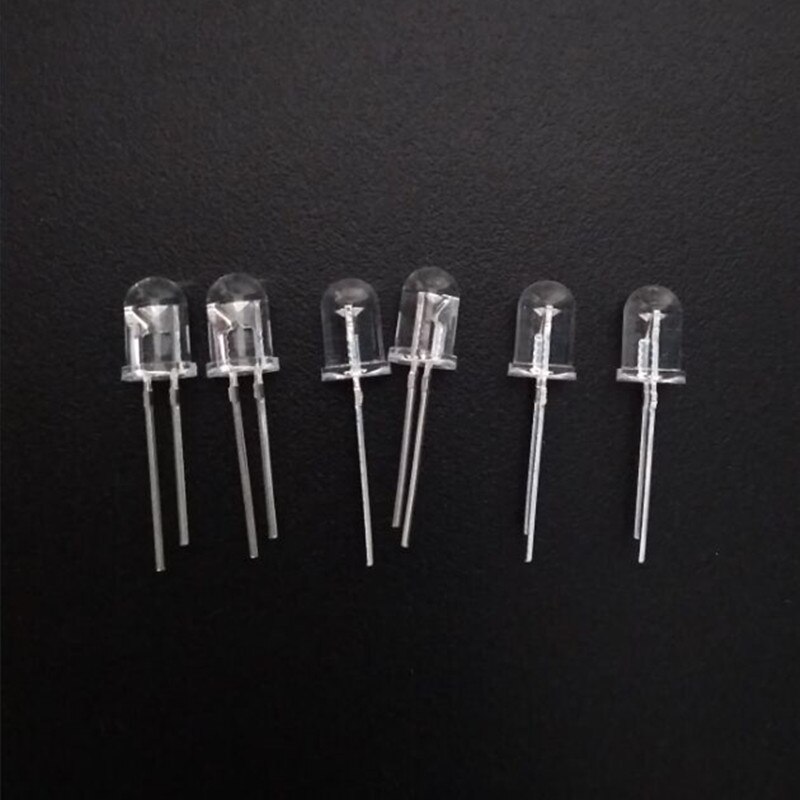 10 pcs/lot 5mm Short Leg 10mil Infrared IR LED 850nm Invisible Diode 90 Degree Through Hole Led Light Diode For Security Camera