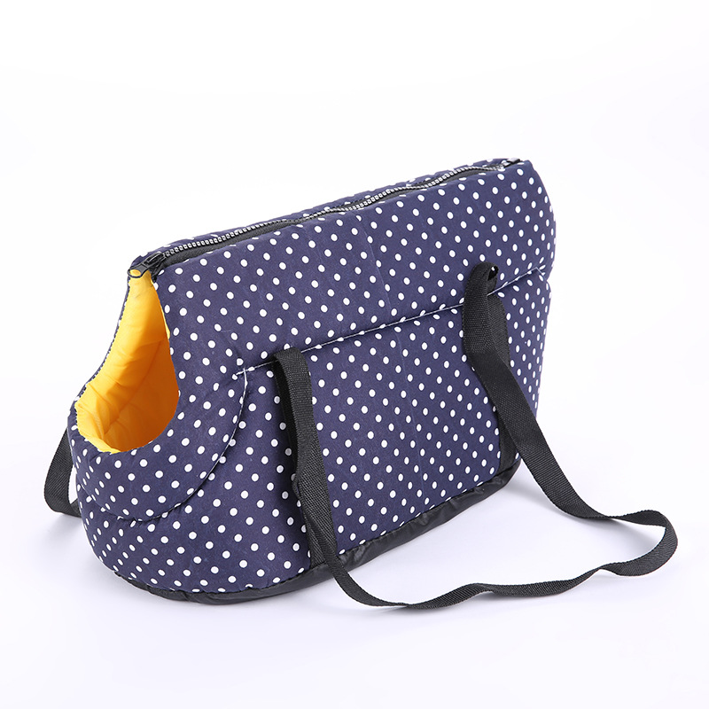 Pet Hond Kat Zachte Rugzak Schouder Ademende Zakken Draagtas Outdoor Pet Dog Carrier Puppy Reizen voor Kleine Honden Huisdier Producten: Navy / L 40x25x28 cm