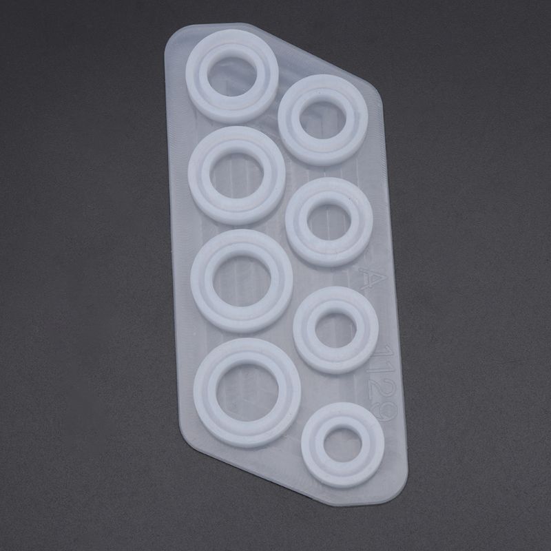 Platte Ringen Mold Collection Handgemaakte Diy Maken Ring Sieraden Siliconen Mal Crystal Epoxy Mould