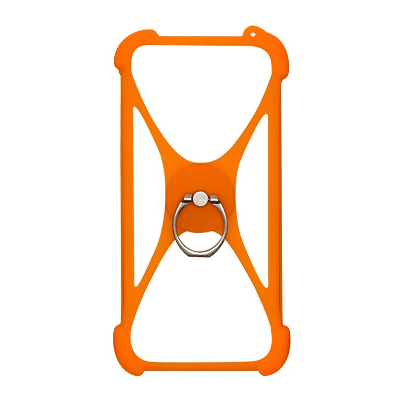 Allview P6 Life/Pro/Qmax/Plus case Rotate Ring Phone cover for Allview P5 Life case Universal Soft TPU Allview P4 Pro case: Orange