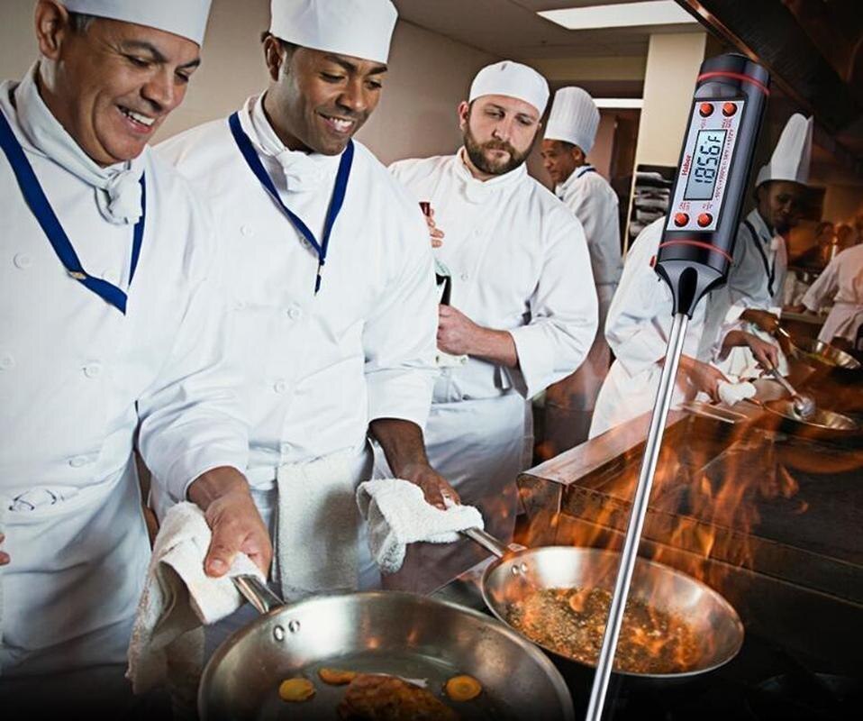 Kitchen Digital BBQ Food Thermometer Meat Cake Candy Fry Grill Dinning Household Cooking Thermometer Gauge Oven Thermometer Tool