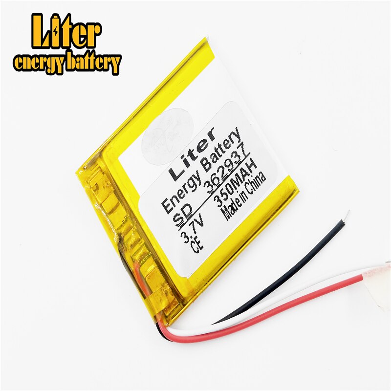 3 linie 3,7 V 350mAh 362937 Lithium-Polymer Li-Po li ionen Akku zellen Für Mp3 MP4 MP5 GPS