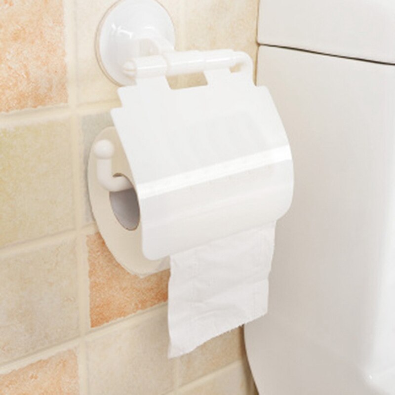 Wandmontage Plastic Zuignap Badkamer Toilet Paper Roll Holder Badkamer Accessoires Toiletrolhouder: WT