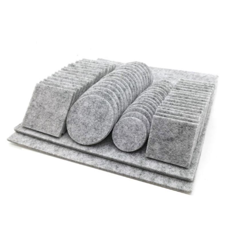 Set van 80/130 zelfklevende vilten vloerbeschermers voor meubels, stoelen, tafels en poten, anti-kras beschermpads