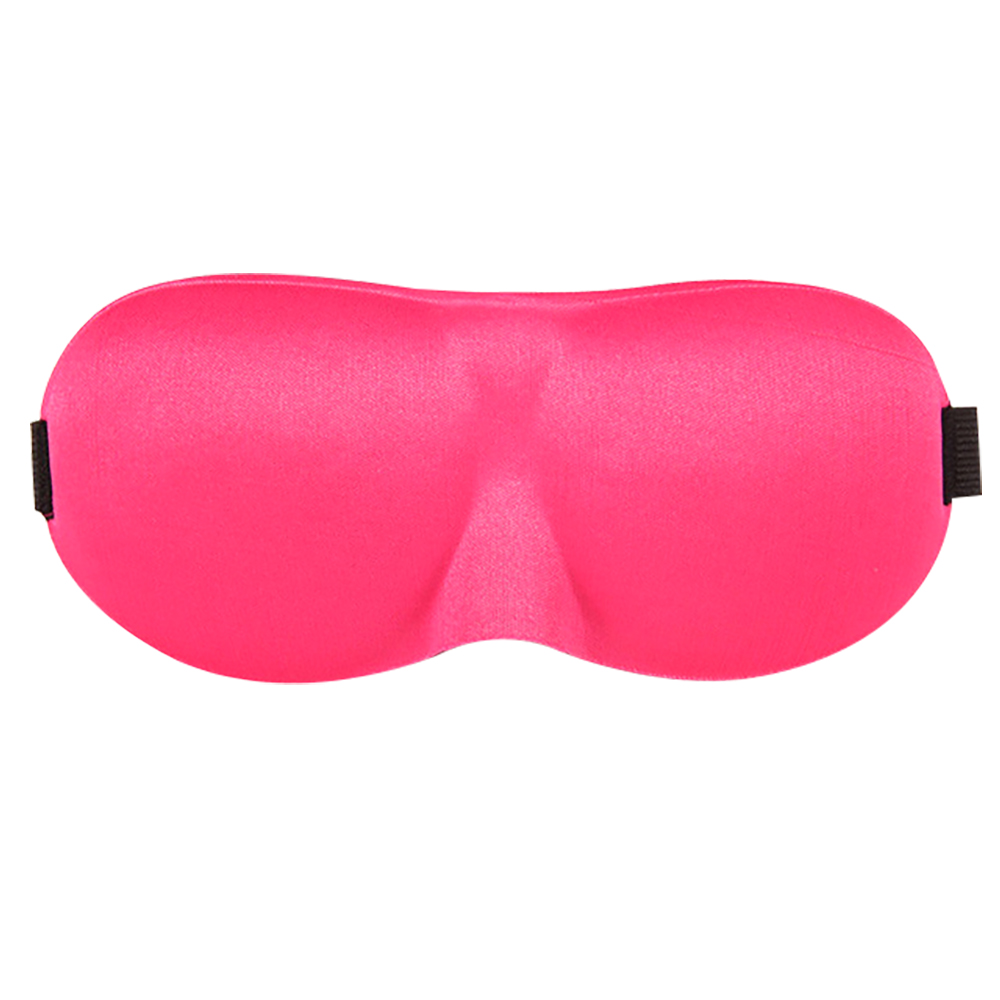 Máscara de ojos 3D gafas de ciclismo gafas de sol de viaje para dormir antes de dormir funda de esponja para los ojos Blindfold Blackout gafas de bicicleta de cristal: Pink