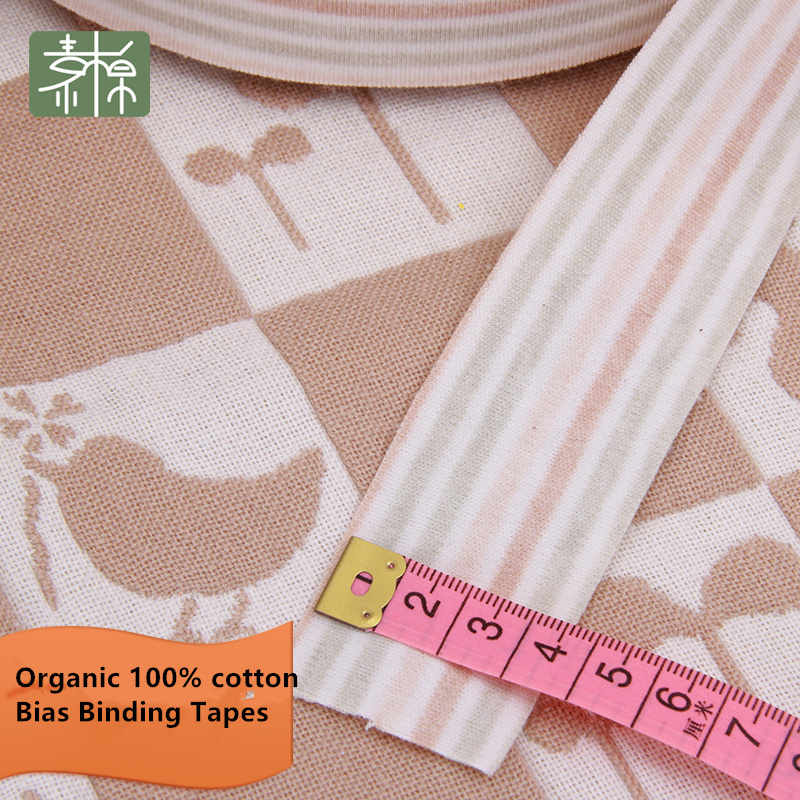 3.5cm Organic 100% cotton Bias Binding Tapes unfolded Gingham Trim Covered Dress-making Craft Upholstery Sewing Textile Webbing: 5