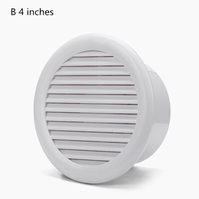 4 or 6 inch ventilator voor thuisgebruik, badkamerventilator, plafond- en wandventilator voor keuken en badkamer, super stil: B (4 inch)