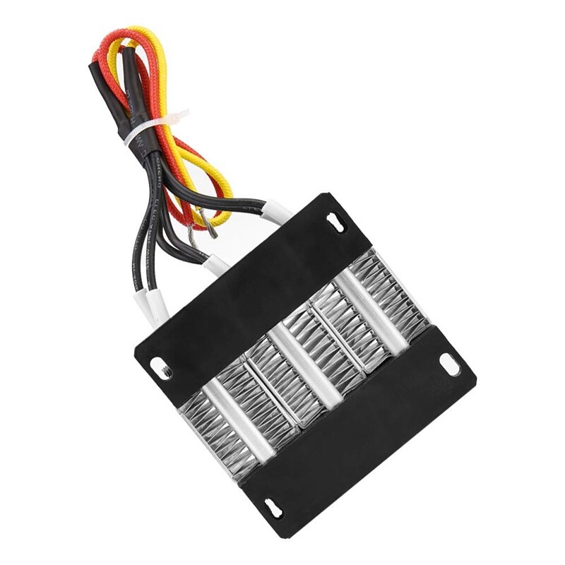 Calentador de aire PTC, elementos de calefacción de cerámica, 24V, 200W, calefactores eléctricos de temperatura constante PTC aislados para incubadora: Default Title