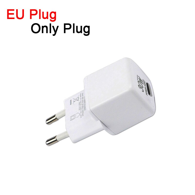 PD 30W USB Type C Charger Adapter Fast Phone Charge For iPhone 13 12 11 Pro Max for iPad Huawei Xiaomi Samsung: EU plug