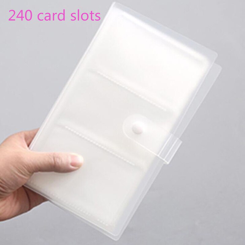 Étui de rangement pour Album Photo, 240 pochettes, carte de nom et d'identité, Protection pour Album Photo, accessoires pour la maison: Transparent
