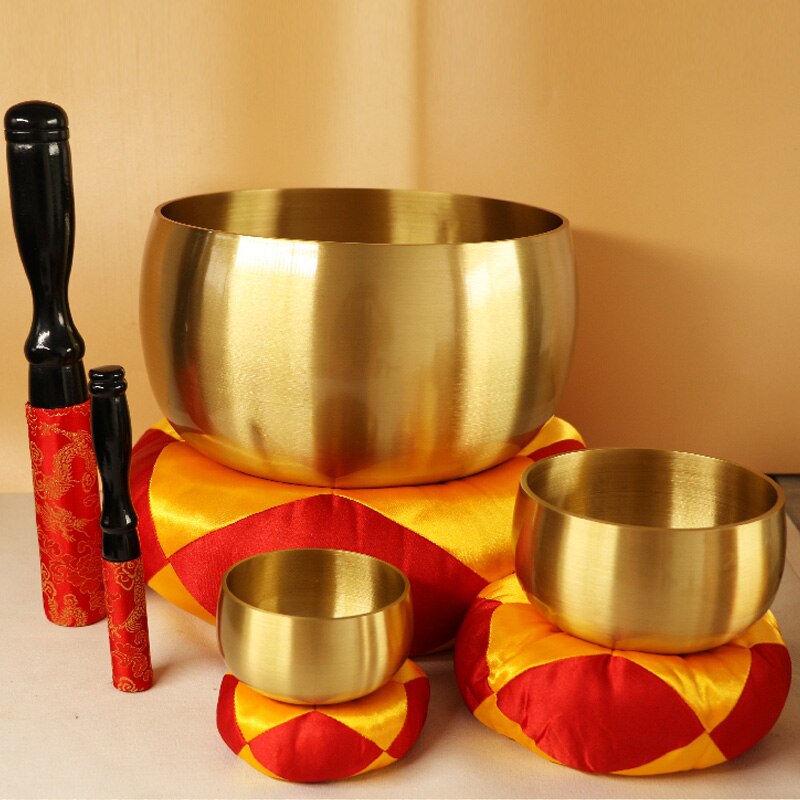 Juego de cuencos tibetanos hechos a mano para cantar, cuencos decorativos de pared, cuencos de meditación curativa de resonancia, chakras