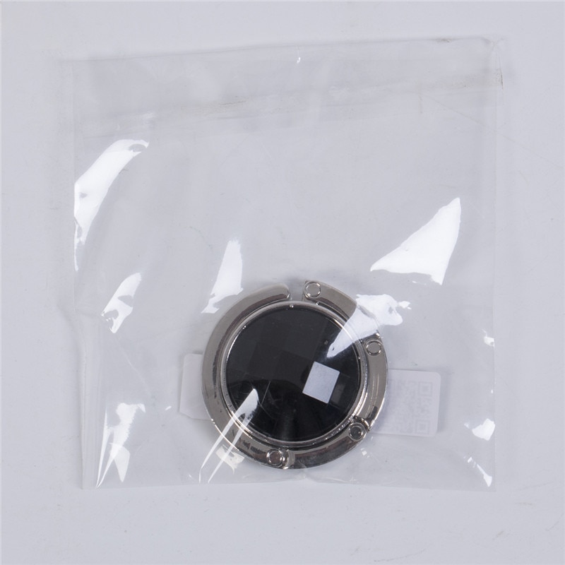 Perchero de gancho de Bolso portátil plegable para mesa, Perchero de gancho para bolsa, bolso, decoración de diamantes de imitación de cristal