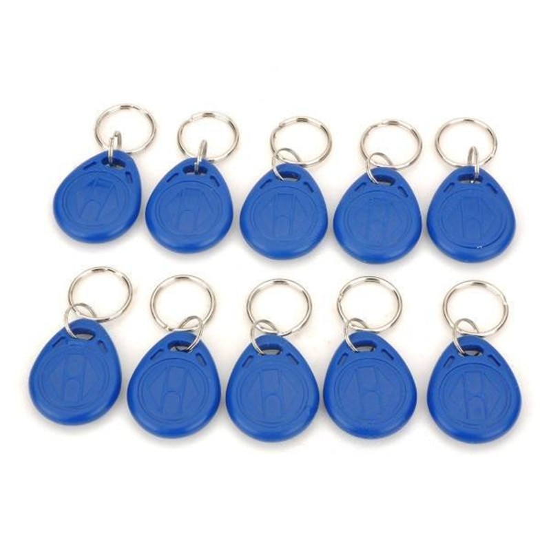 10PCS Writable 125KHz RFID Keyfob Proximity ID Card EM Format for Access Control