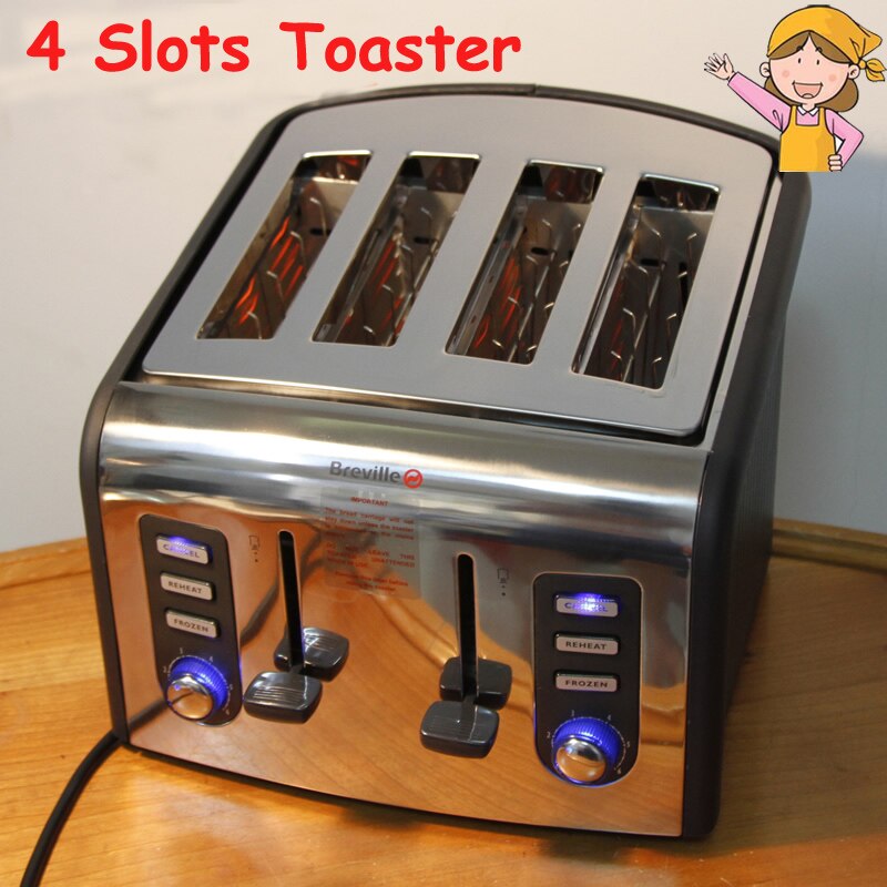 Toaster Home Automatic Breakfast Bread Maker 220V Stainless Steel Bread Baking Machine CFDQ004