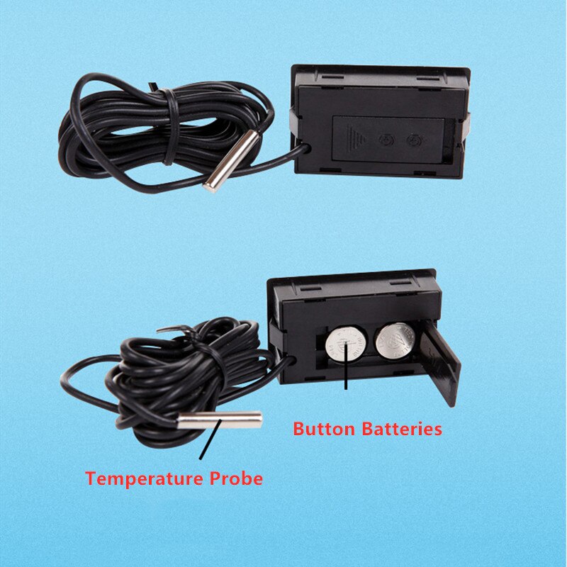 Measuring Temperature Range -50 To 110 Water Temp Gauges Car Temparuture Meter Portable Digital LCD Display Temparuture Sensor