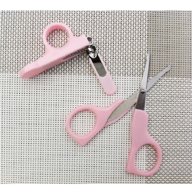 Mini Baby Nail Care Set Praktische Clipper Trimmer Mooie Baby Schaar Shear Blauw Roze Handig Baby Nagelknipper KF044