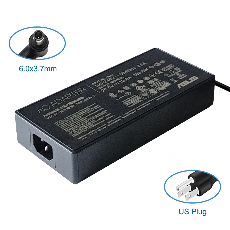 ADP-200JB D 20V 10A 6.0x3.7mm AC Adapter Laptop Charger For Asus ROG Zephyrus GA503QS GA503QR GA503QM / Strix G15 G513QC G513QE: Orange