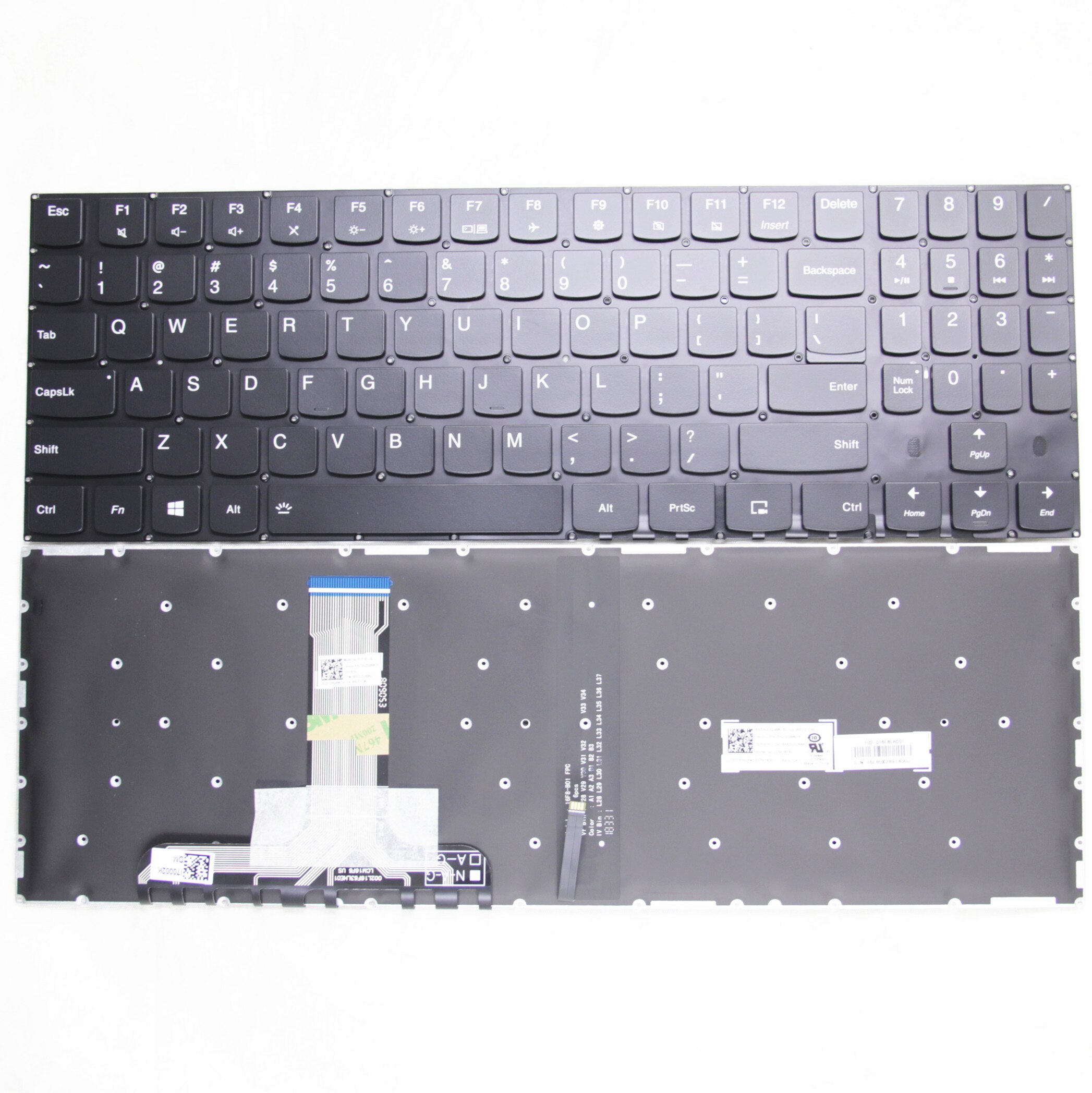 US Keyboard for Lenovo Legion Y520-15IKB R720-15IKB Y7000 Y520-15 Y720-15IKB Y530-15 Y545 PG0 English Laptop Backlit: Black Backlit