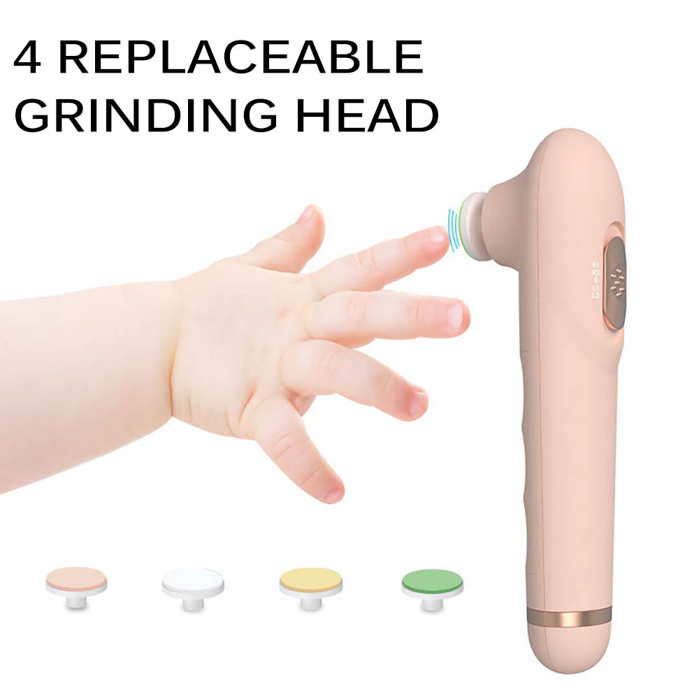Bebê elétrico unha polisher anti-risco toenail trimmer infantil confortável cuidado inteligente manicure ferramentas mãe conjunto de beleza do prego
