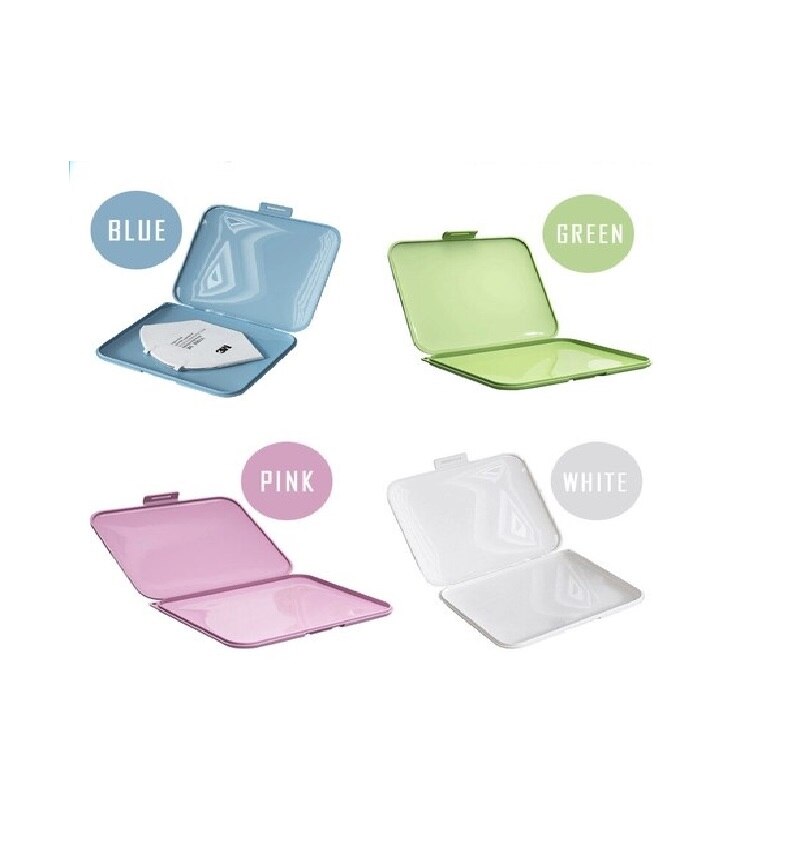 Estuches para la mascarilla (Set 4) Antibacterial mask case 130x130mm Adaptable todo tipo de mascarillas Material: Polipropileno