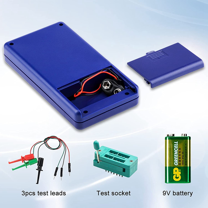 Transistor Tester,M328 Automatic Checker Detector Capacitor Tester For NPN PNP Diode Resistor Inductor Capacitance