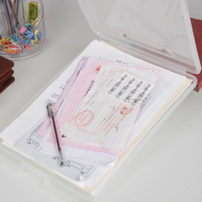 A4 plastic opbergklemmen, dossierdozen, documentenmappen, klemborden, schrijfblokken, kantoorbenodigdheden
