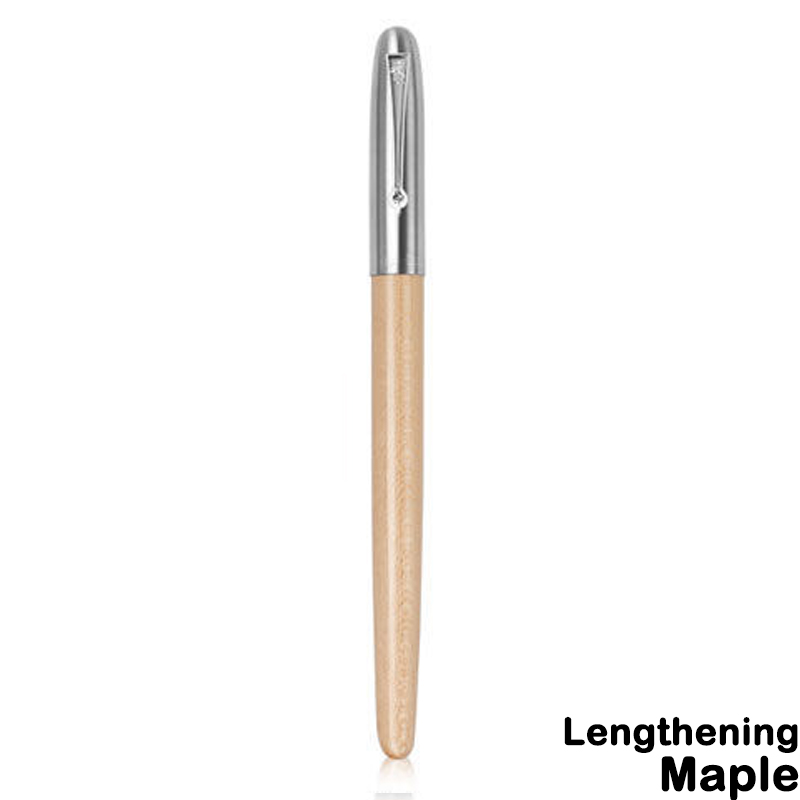 Jinhao 51A Wooded Fountain Pen Luxury Calligraphy Ink Pens EF/F Nib Writing School Office Supplies Stationery: green / EF