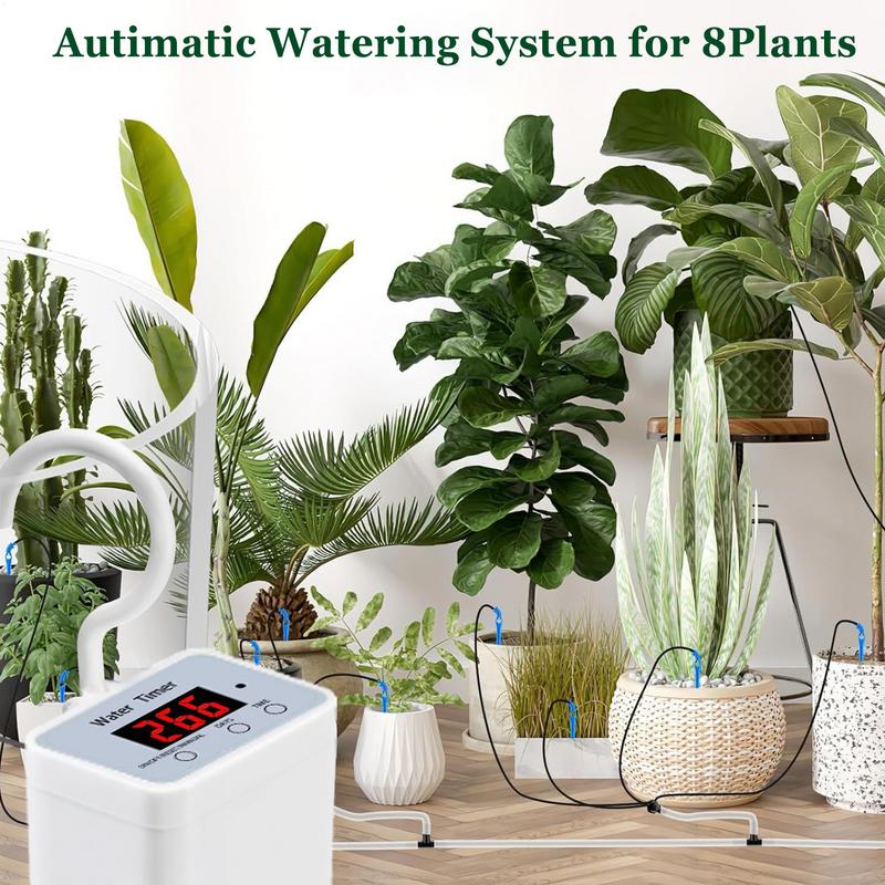 Automatische Plant Waterer Slimme Watering Druppelirrigatie Waterer Programmeerbare Water Timer Oplaadbaar Plant Watering Systeem Voor