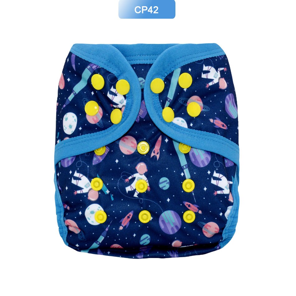 EezKoala Heavy Wetter AI2 Cloth Diaper Snap Insert Hemp Cotton Eco-Friendly Baby Nappy Waterproof Washable Night Nappies: CP42 AI2 Diaper