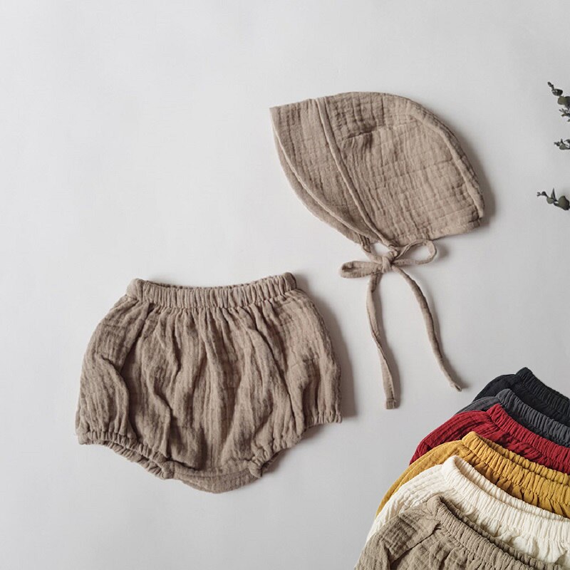 Ensemble de chapeaux bouffants pour bébés filles et garçons, couvre-couche de noël rouge pour nourrissons, 100% coton, accessoires Photo solides,