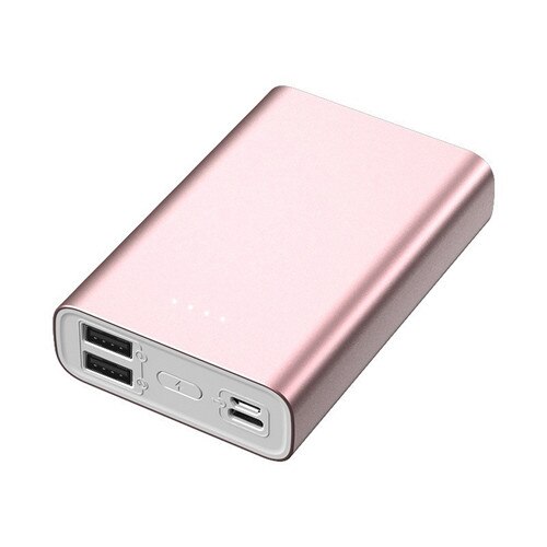 Mini batterie externe Portable de grande capacité 80000mAh, avec lampe de poche, 2usb, charge rapide, batterie externe pour IPhone Xiaomi Samsung: rosegold