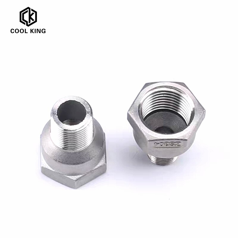 CK DN8-DN50 SS304 Edelstahl Rohr passend zu 1/4 ”3/8" 1/2 "3/4" 1 "1-1/4" 1-1/2 "2” BSP Männlich zu Weiblich Gewinde Schlauch Anschluss
