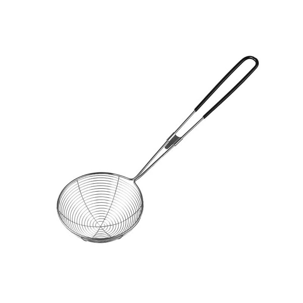 3 Sizes Stainless Steel Spider Strainer Skimmer Spoon Long Handle Wire Skimmer Ladle For Kitchen Frying: S