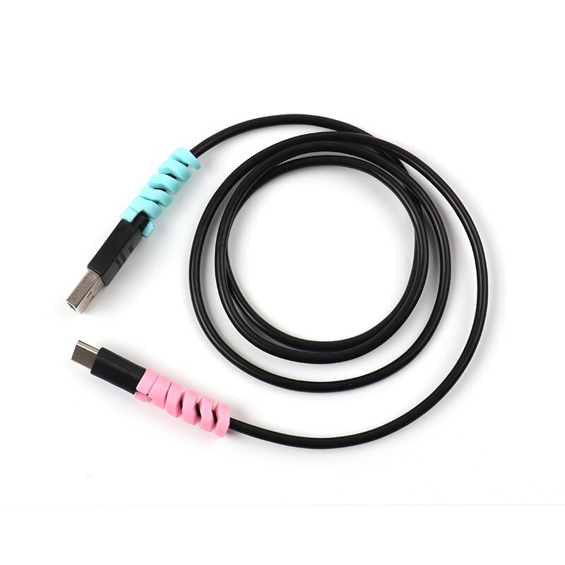 Funda protectora de Cable para cargador USB para teléfono móvil, accesorios para teléfono, 20 Uds.