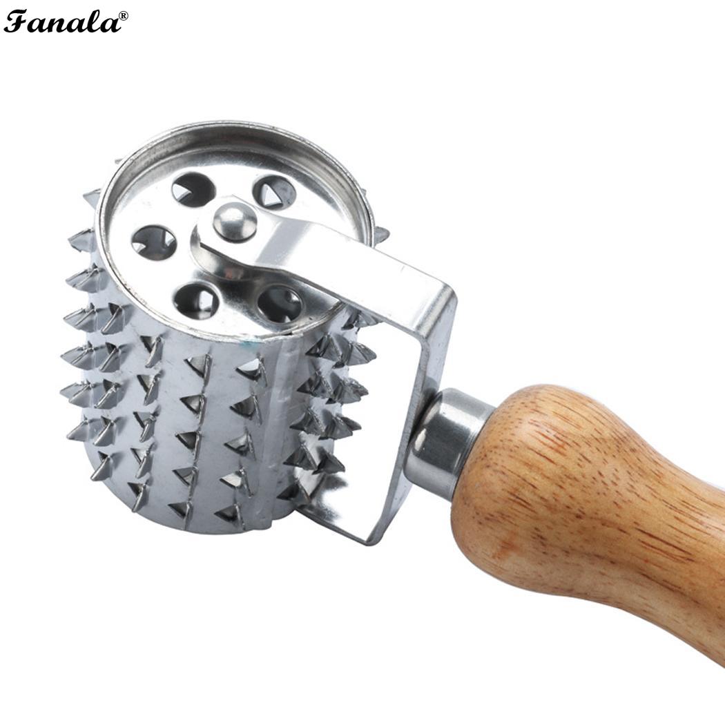 Wooden Handle Stainless Steel Steak Hammer Steak Meat Hammer for As picture Kitchen Home